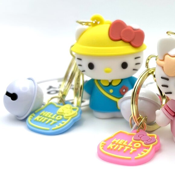 3 Styles Kawaii Sanrio Figural Hello Kitty Bag Charm Keychain Lobster Clasp New - Picture 2 of 8